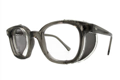 AO SAFETY F9900 FRAME w/sideshields (ESSILOR) - SMOKE GREY