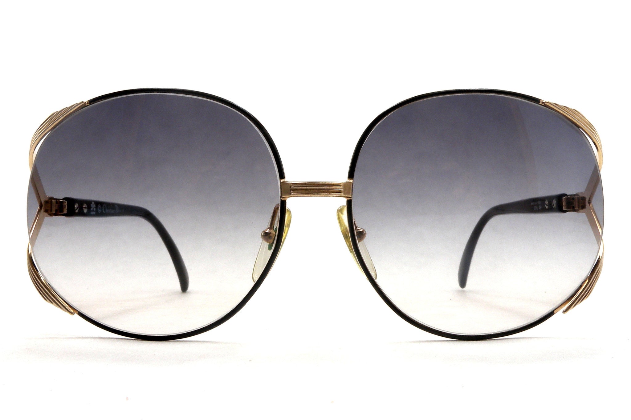 小物 Dior 2250 Vintage Sunglasses Austria Christian Dior 2250 30 Oversized Leather Wrapped Sunglasses