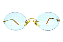 American Optical 3-Piece Mount Rimless Eyeglasses